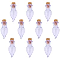 10pcs Vidrio Frascos Botellas De Corcho Chile Frasco Que Desea Botella Colgante Bricolaje Purpura